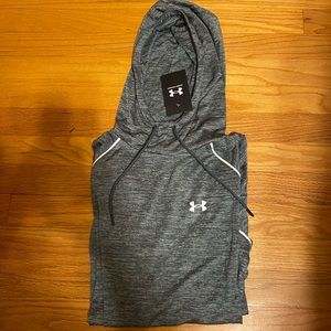 BNWT Women's UA Velocity Wordmark Hoodie grey size large